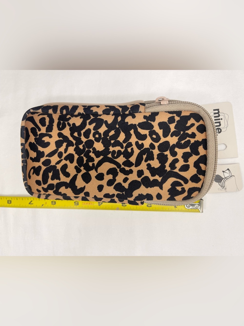 mine Double Eyeglass Pouch Leopard Print - Tan & Black - Picture 5 of 6